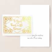 Niedlicher Goldlehrer-Wertungstag Vielen Dank Folienkarte (Anzeige)