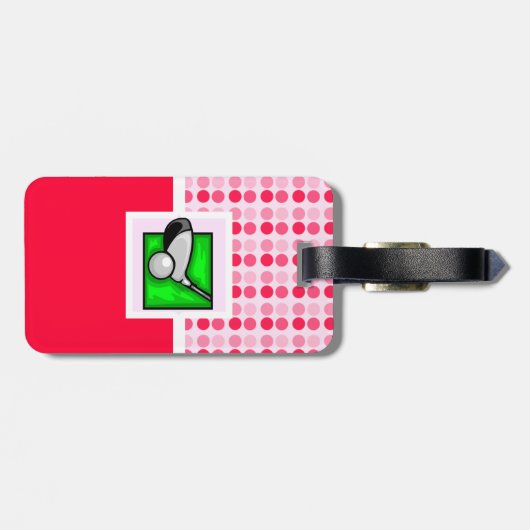 Niedlicher Golf Gepäckanhänger (Rückseite horizontal)