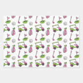 Niedlicher Golf Geschenkpapier Set (Vorderseite)