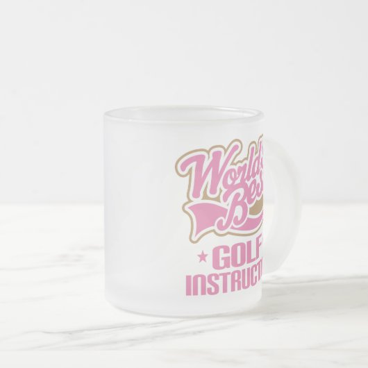 Niedlicher Golf-Lehrer Mattglastasse (VorderseiteRechts)