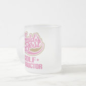 Niedlicher Golf-Lehrer Mattglastasse (Vorderseite Links)