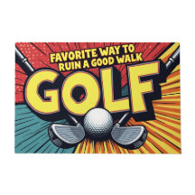 Niedlicher Golf-Lieblings-Weg zu einem guten Spazi