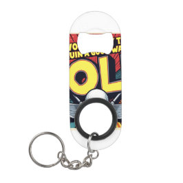 Niedlicher Golf-Lieblings-Weg zu einem guten Spazi Mini Flaschenöffner