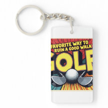 Niedlicher Golf-Lieblings-Weg zu einem guten Spazi