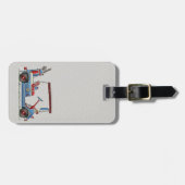 Niedlicher Golf-Wagen Gepäckanhänger (Vorderseite horizontal)