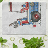 Niedlicher Golf-Wagen Küchentuch (Gefaltet)