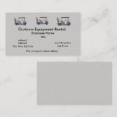 Niedlicher Golf-Wagen Visitenkarte (Vorne/Hinten)