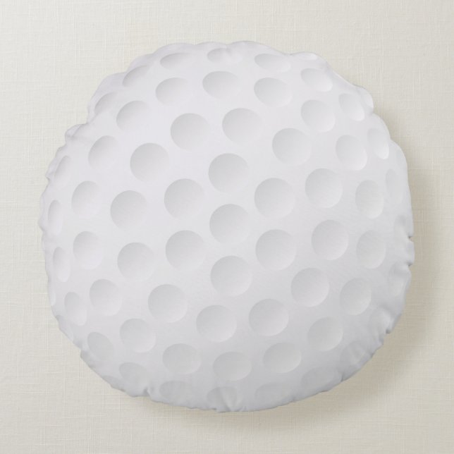 Niedlicher Golfball Rundes Kissen (Vorderseite)
