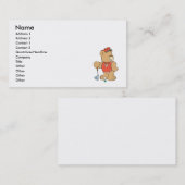 Niedlicher Golfbär Visitenkarte (Vorne/Hinten)