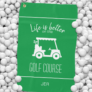 Niedlicher Golfplatz Golfplatz Golf Zitat Grün Golfhandtuch