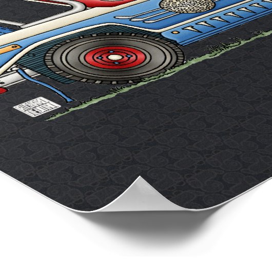 Niedlicher Golfplatz Poster (Ecke)