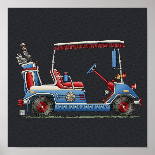 Niedlicher Golfplatz Poster (Vorne)