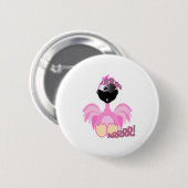 Niedlicher Goofkins-Pirat Flamingo Button (Vorne & Hinten)