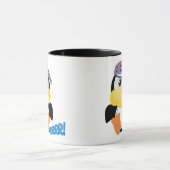 Niedlicher Goofkins-Piratenpinguin Tasse (Zentrum)