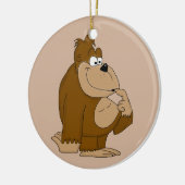 Niedlicher Gorilla Keramikornament (Links)