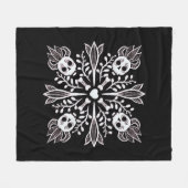 Niedlicher Goth kawaii-Witwe Harajuku Black Fleecedecke (Vorderseite (Horizontal))