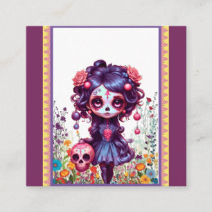 Niedlicher Gothic Garden Zuckerkult Begleitkarte