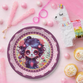 Niedlicher Gothic Garden Zuckerkult Pappteller (Party)