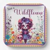 Niedlicher Gothic Garden Zuckerkult Pappteller (Vorderseite)