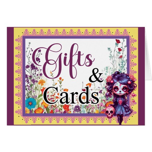 Niedlicher Gotischer Garten Zuckerhut Skull-Gesche (Vorderseite (Horizontal))