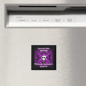 Niedlicher gotischer Schädel Magnet (In Situ (Geschirrspüler))