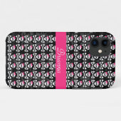 Niedlicher gotischer Schädel und Knochen-Girly Case-Mate iPhone Hülle (Rückseite (Horizontal))