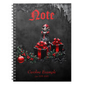 Niedlicher gotischer Weihnachtself. Notizblock (Vorderseite)
