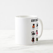 Niedlicher Gott sagt, ich bin Cat Lover Funny Chri Kaffeetasse (VorderseiteRechts)