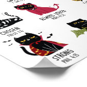 Niedlicher Gott sagt, ich bin Cat Lover Funny Chri Poster (Ecke)