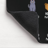 Niedlicher Gott sagt, ich bin Katze über Christlic Mousepad (Ecke)