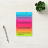 Niedlicher Gradient| Blau bis rosa bis grün Post-it Klebezettel (Büro)
