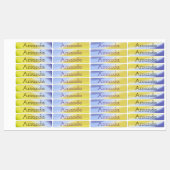 Niedlicher Gradientenklöster lila Name Etiketten (Blatt)