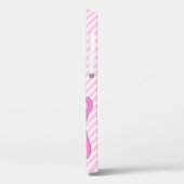 Niedlicher grafischer Süßigkeitsstreifen des rosa Case-Mate iPhone Hülle (Rückseite / Links)