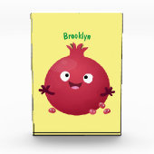 Niedlicher Granatapfelfruchtiger Cartoon Fotoblock (Vorderseite)