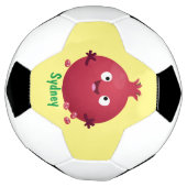 Niedlicher Granatapfelfruchtiger Cartoon Fußball (Gedreht)