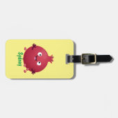 Niedlicher Granatapfelfruchtiger Cartoon Gepäckanhänger (Vorderseite horizontal)