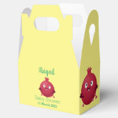 Niedlicher Granatapfelfruchtiger Cartoon Geschenkschachtel (Geöffnet)