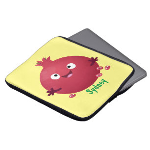 Niedlicher Granatapfelfruchtiger Cartoon Laptopschutzhülle