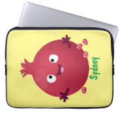Niedlicher Granatapfelfruchtiger Cartoon Laptopschutzhülle (Vorderseite)