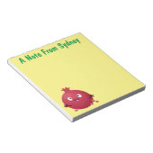Niedlicher Granatapfelfruchtiger Cartoon Notizblock (angewinkelt)