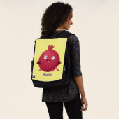 Niedlicher Granatapfelfruchtiger Cartoon Rucksack (Ausgewaschen)