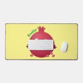 Niedlicher Granatapfelfruchtiger Cartoon Schreibtischunterlage (Tastatur & Maus)