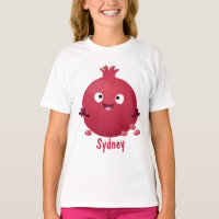 Niedlicher Granatapfelfruchtiger Cartoon