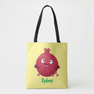 Niedlicher Granatapfelfruchtiger Cartoon Tasche