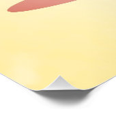 Niedlicher Grapefruit-Charakter Poster (Ecke)