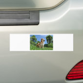 Niedlicher Grashund Autoaufkleber (Auf Auto)