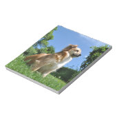 Niedlicher Grashund Notizblock (Rotiert)