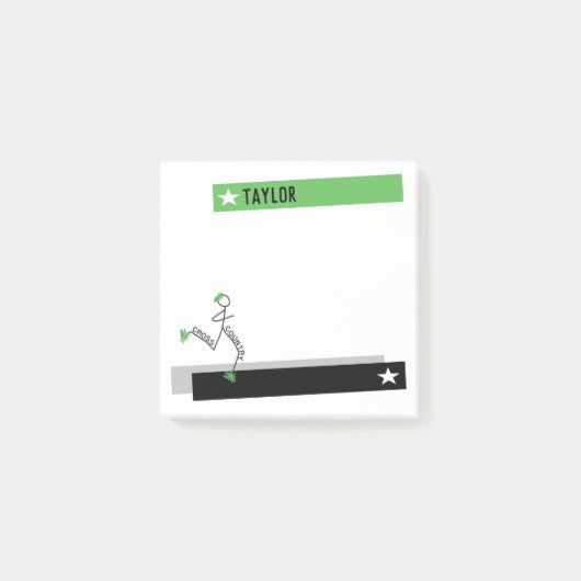 Niedlicher Grasläufer Personalisiert Post-it Klebezettel (Vorderseite)