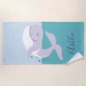 Niedlicher Gratiwal Strandtuch (Vorderseite)