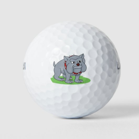 niedlicher Graubälle Golfball (Vorderseite)
